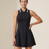Marlyn | Sleeveless Zip Collar Tennis Dress