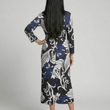 Sabnia | Relaxed Wrap Midi Dress