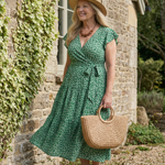 Mirrose | Calm Wrap Midi Dress