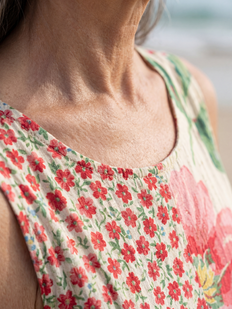 Briala | Coastal Floral Midi Dress