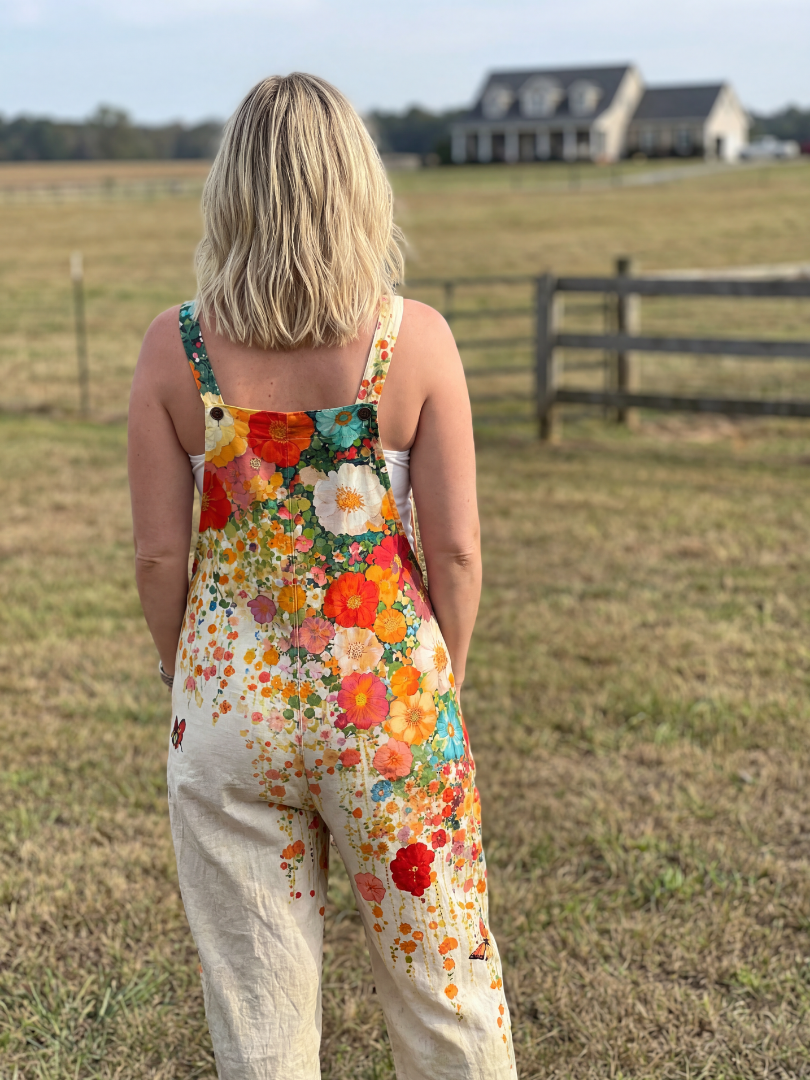 Casra | Floral Relaxed Jumpsuit