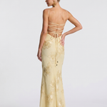 Casmae | Embroidered Strap Fitted Maxi Dress
