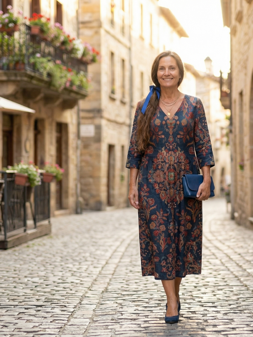 Delvia | Soft Form Midi Dress