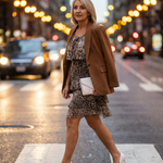 Esmendra | Animal Print Knee Length Dress