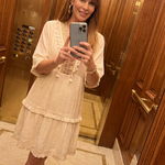 Magdala | Embroidered Detail Short Sleeve Mini Dress