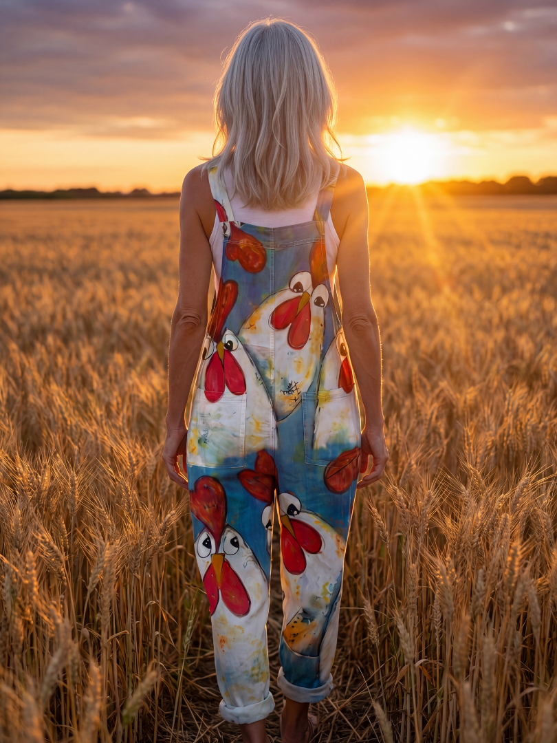 Odawen | Playful Motif Jumpsuit