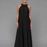 Giania | Sleeveless Ruffle Neck Maxi Dress
