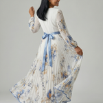 Serlia | Pleated Wrap Midi Dress