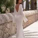 Cammarie | Knit Bell Sleeve Maxi Dress