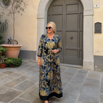 Tesrina | Ornate Floral Print Relaxed Midi Dress
