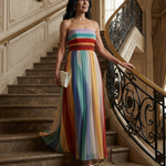 Merdra | Light Stripe Maxi Dress