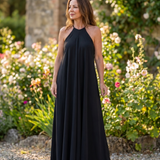 Velbelle | Sleeveless Soft Neck Flowing Maxi Dress