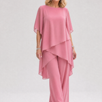 Surisette | Layered Chiffon Two Piece Pant Set