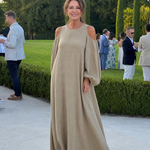 Dellania | Cold Shoulder Balloon Sleeve Relaxed Maxi Dress