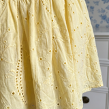 Laethea | Short Puff Sleeve Eyelet Detail Mini Dress