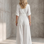 Wrennamae | Cross Front Wide Leg Jumpsuit