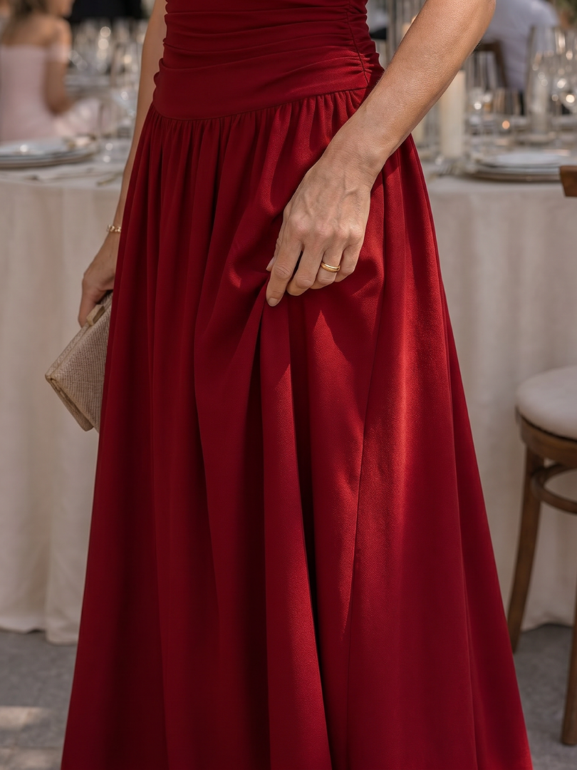 Sabwyn | Strapless Ruched Bodice Midi Dress