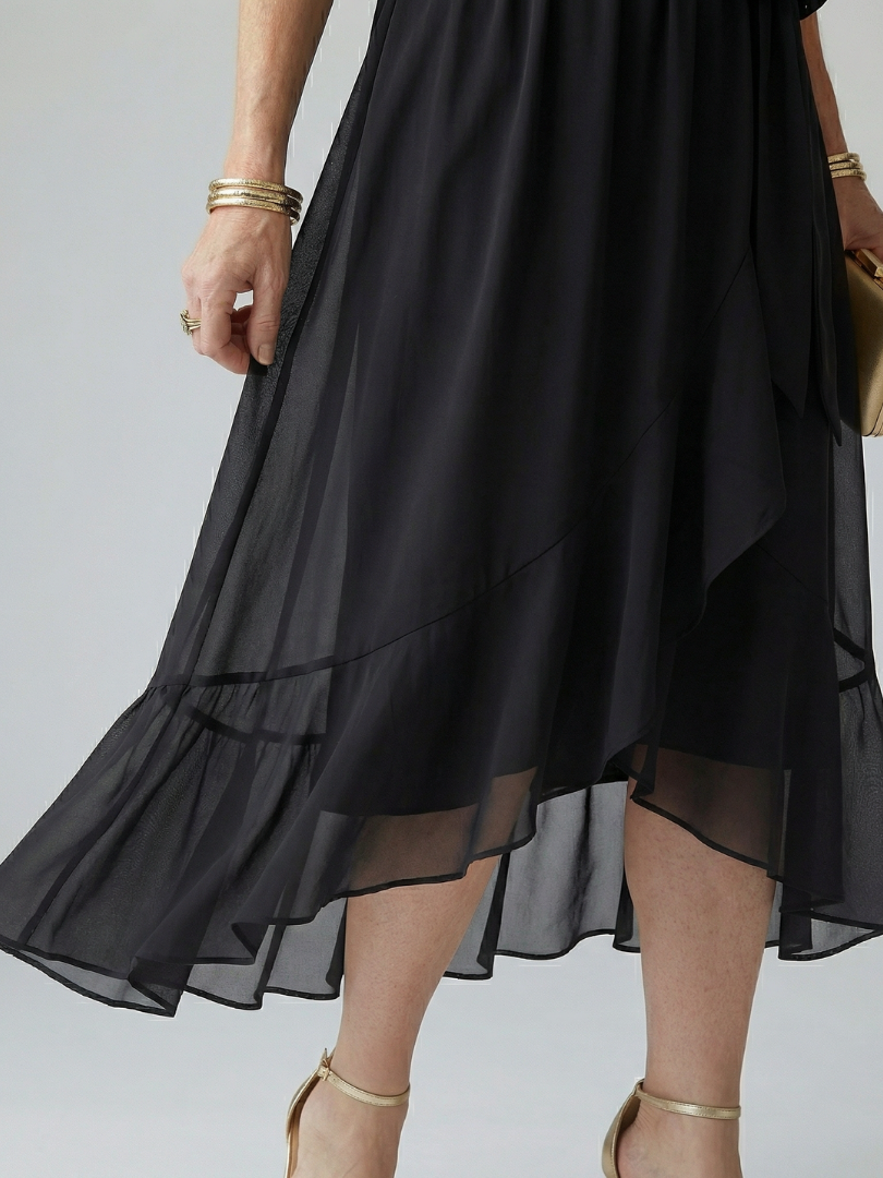 Selrina | Light Drape Midi Dress