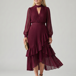 Dahbelle | Fluid Drape Midi Dress