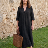 Noralora | Relaxed Straight Silhouette Midi Dress