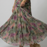 Calmarie | Off Shoulder Flow Midi Dress