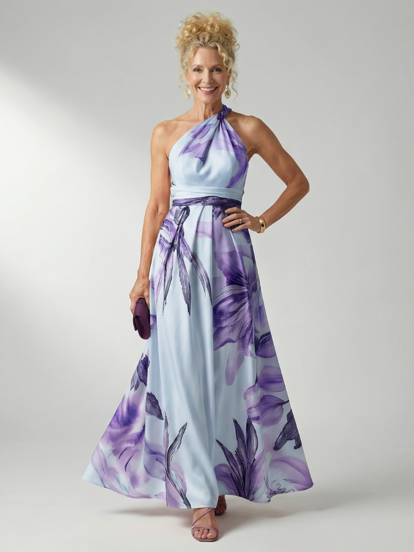 Celsette | Light Floral Maxi Dress