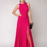 Theawyn | Sleeveless High Neck Maxi Dress