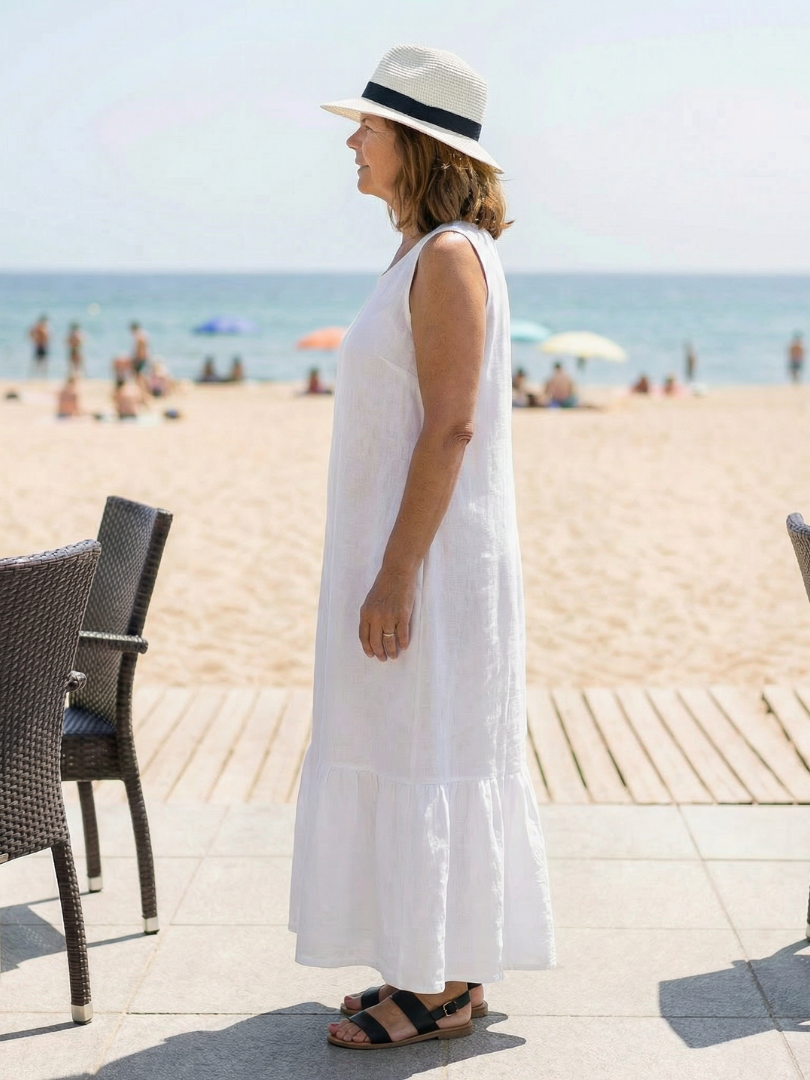 Linna | Easy Drape Midi Dress