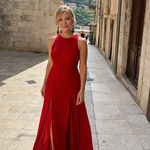 Theawyn | Sleeveless High Neck Maxi Dress