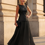 Thealia | Structured Bodice Pleated Skirt Set