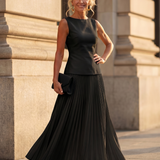 Thealia | Structured Bodice Pleated Skirt Set