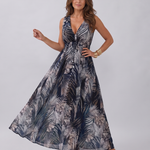Velmae | Sleeveless Empire Waist Midi Dress