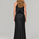 Taliana | Sleeveless Draped Neck Midi Dress