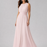 Hiladra | Sleeveless Gathered Waist Midi Dress