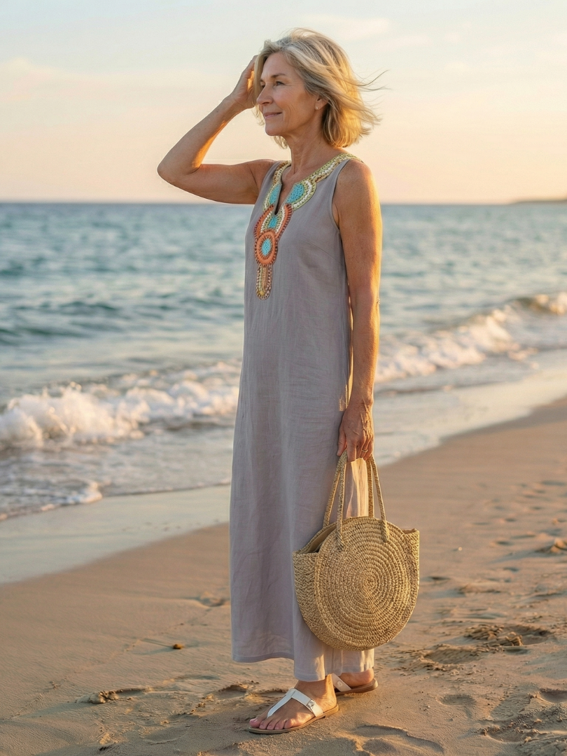 Belmae | Airy Flow Midi Dress