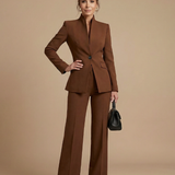 Mirassa | Structured Stand Collar Tailored Suit