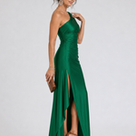 Talsette | One Shoulder High Side Slit Maxi Dress