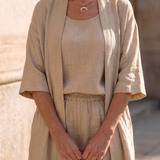 Theassa | Three Piece Relaxed Top Pant Set