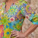 Milbelle | Multicolor Floral Pattern Knee Length Dress