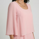 Lilabeth | Layered Flare Sleeve Knee Length Dress