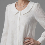 Eloney | Button Front Collar Knee Length Dress