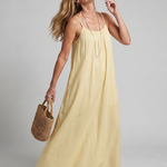 Lunine | Gathered Neckline Silhouette Loose Lounge Dress
