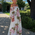 Coravia | Off Shoulder Floral Maxi Dress