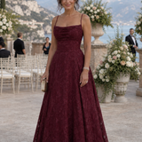 Fiorin | Spaghetti Strap Full Lace Maxi Dress