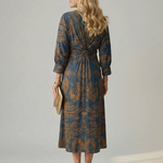 Linnsette | Natural Wrap Midi Dress