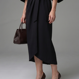 Dorsette | Sculpted Waist Panel Midi Dress