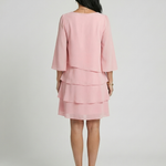 Lilabeth | Layered Flare Sleeve Knee Length Dress