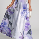 Isassa | Soft Halter Flowing Skirt Maxi Dress