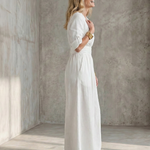 Wrennamae | Cross Front Wide Leg Jumpsuit