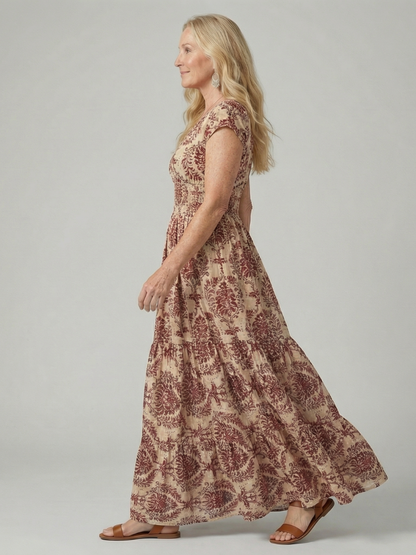 Sennalette | Printed Flow Maxi Dress